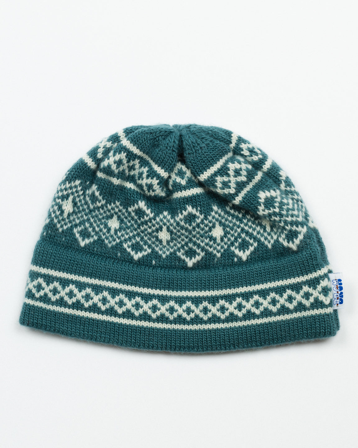Stowe Mosaic Beanie - Spearmint – Big Rock Candy Mountaineering