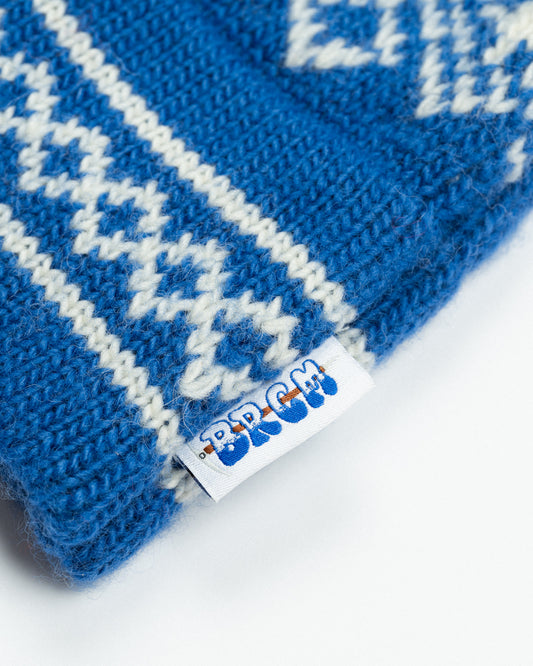 Stowe Mosaic Beanie - Blueberry