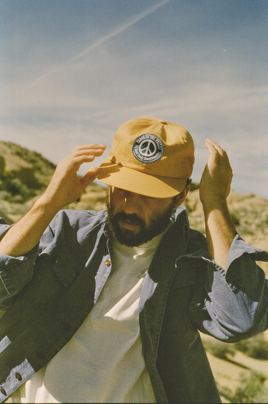 Truckin' Peace Hat - Graham Cracker