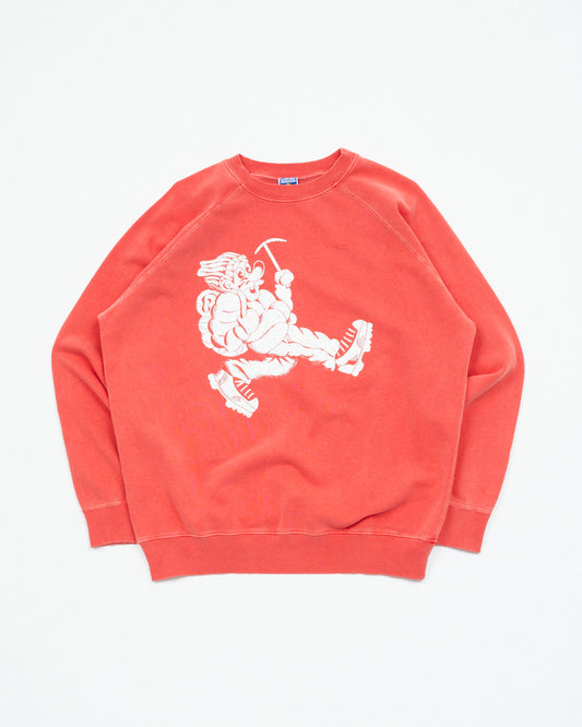 Wayne Raglan Sleeve Sweatshirt - Tomato