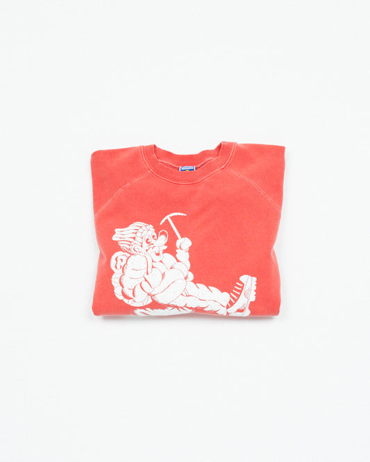 Wayne Raglan Sleeve Sweatshirt - Tomato