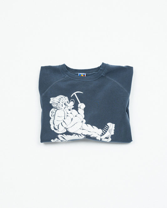 Wayne Raglan Sleeve Sweatshirt - Blue Corn