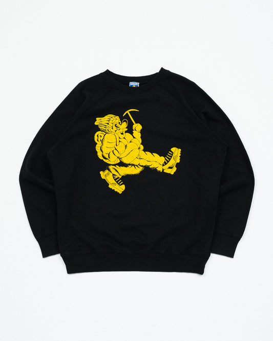 Wayne Raglan Sleeve Sweatshirt - Coal