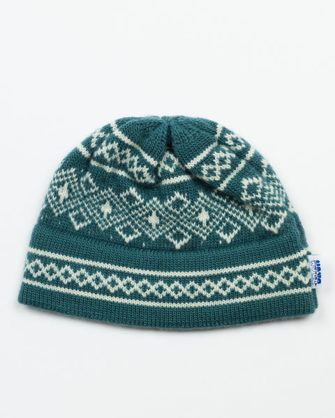 Stowe Mosaic Beanie - Spearmint – Big Rock Candy Mountaineering