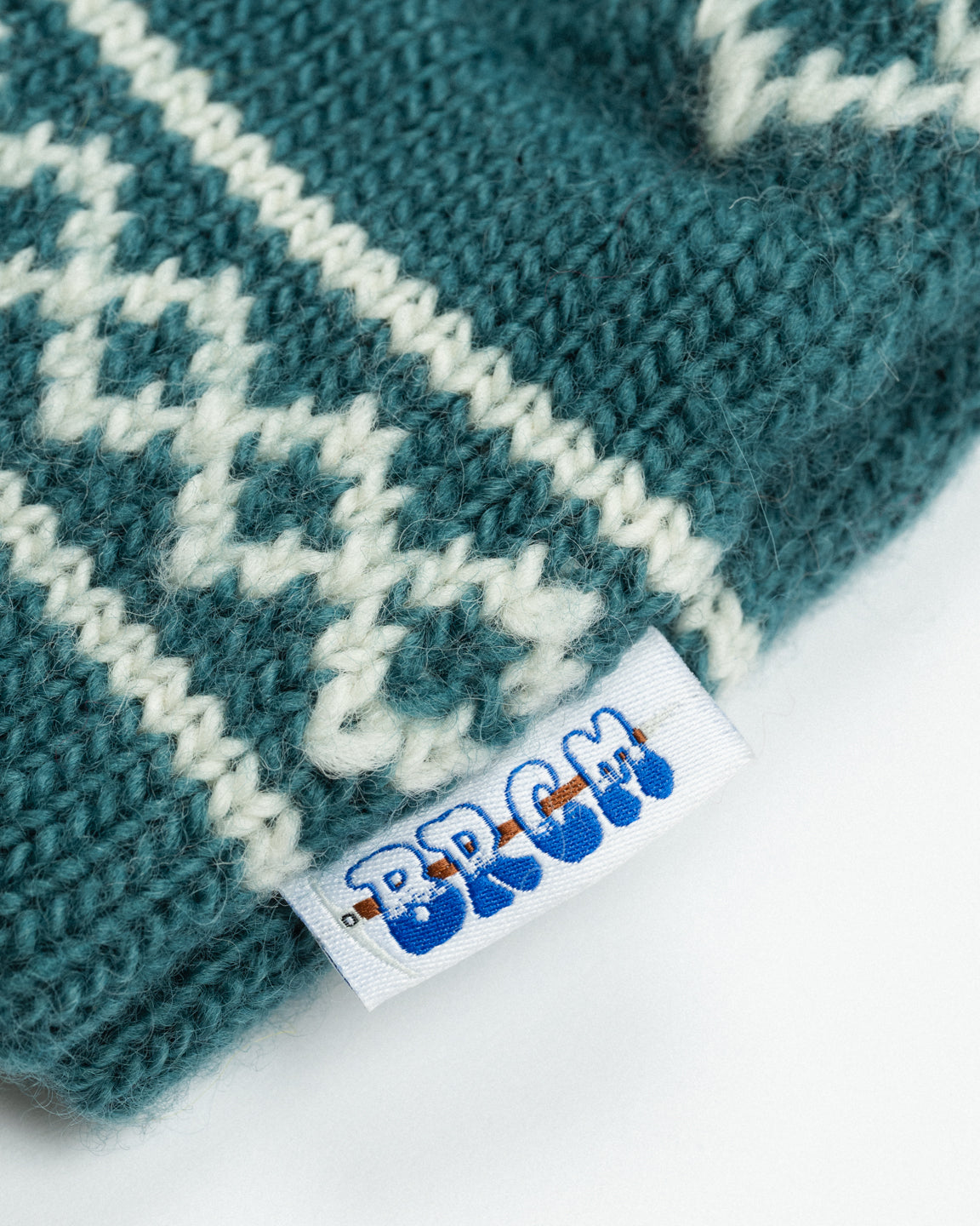 Stowe Mosaic Beanie - Spearmint – Big Rock Candy Mountaineering
