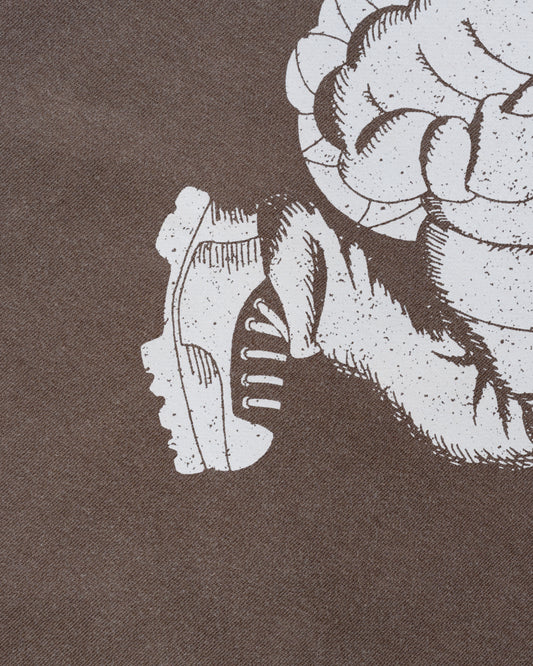 Wayne Raglan Sleeve Sweatshirt - Rootbeer
