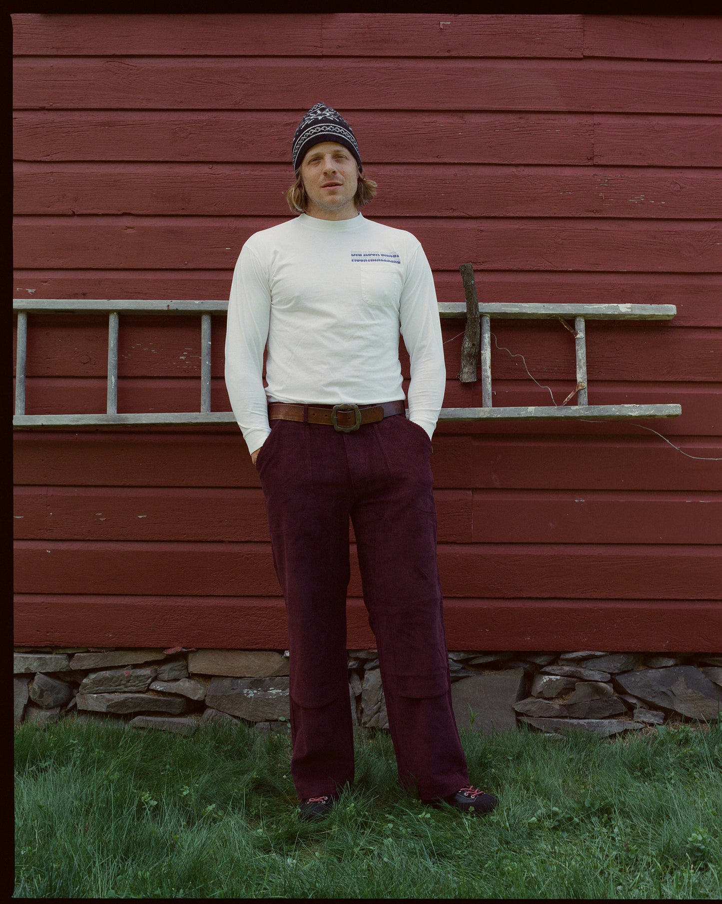 Garage Shop Long Sleeve Tee - Milk