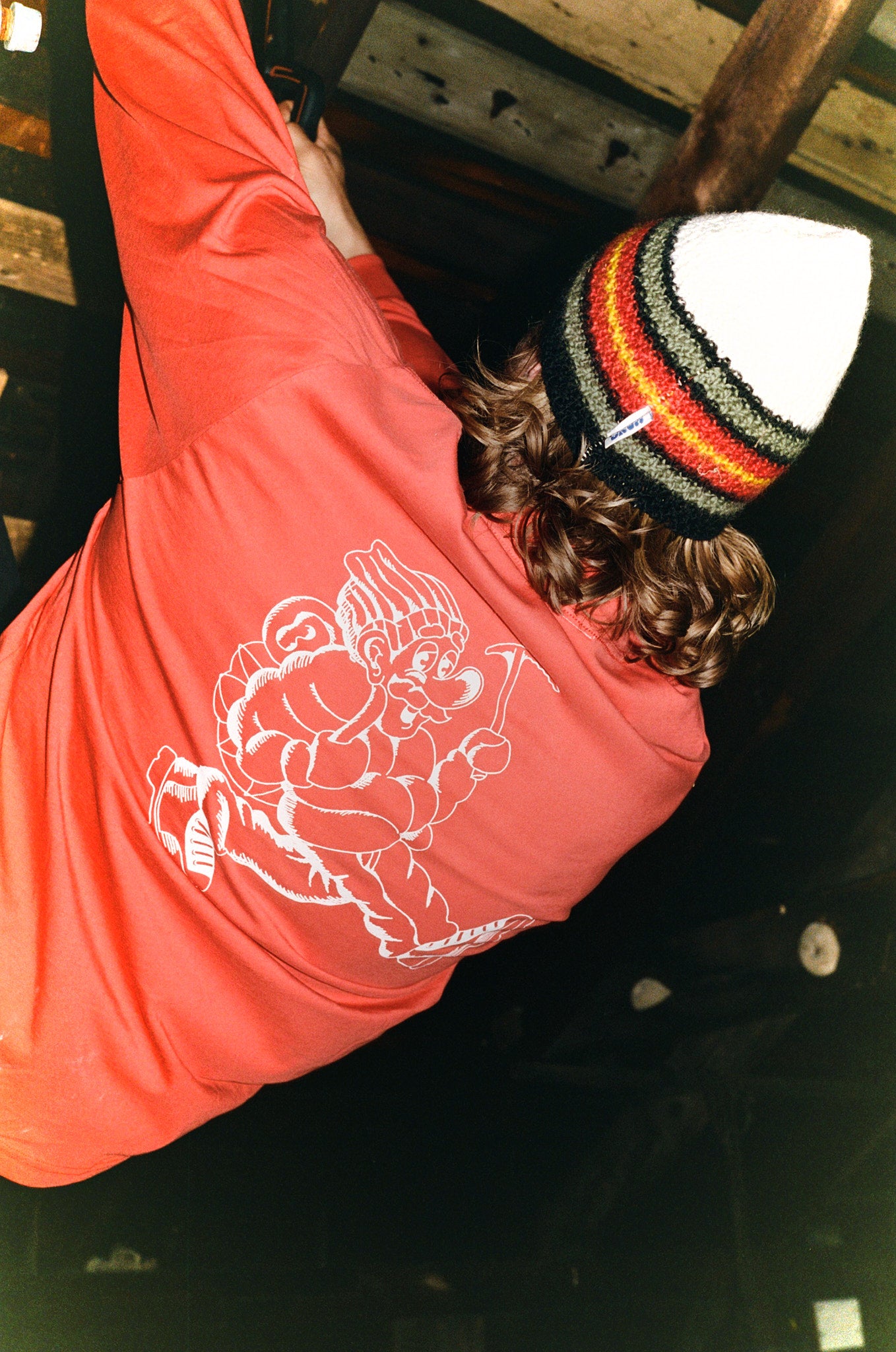 Garage Shop Long Sleeve Tee - Tomato