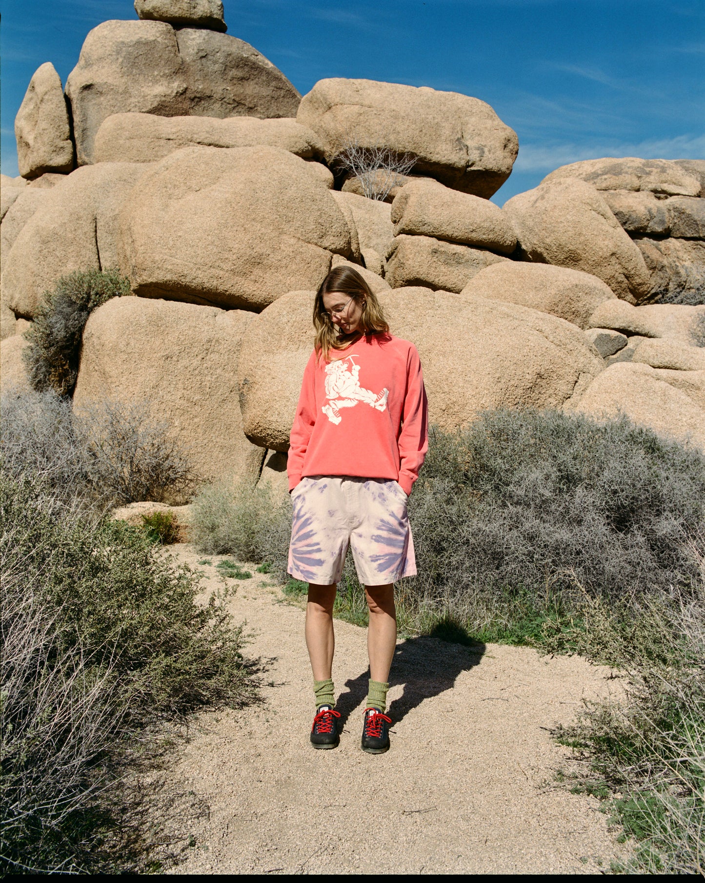 Wayne Raglan Sleeve Sweatshirt - Tomato