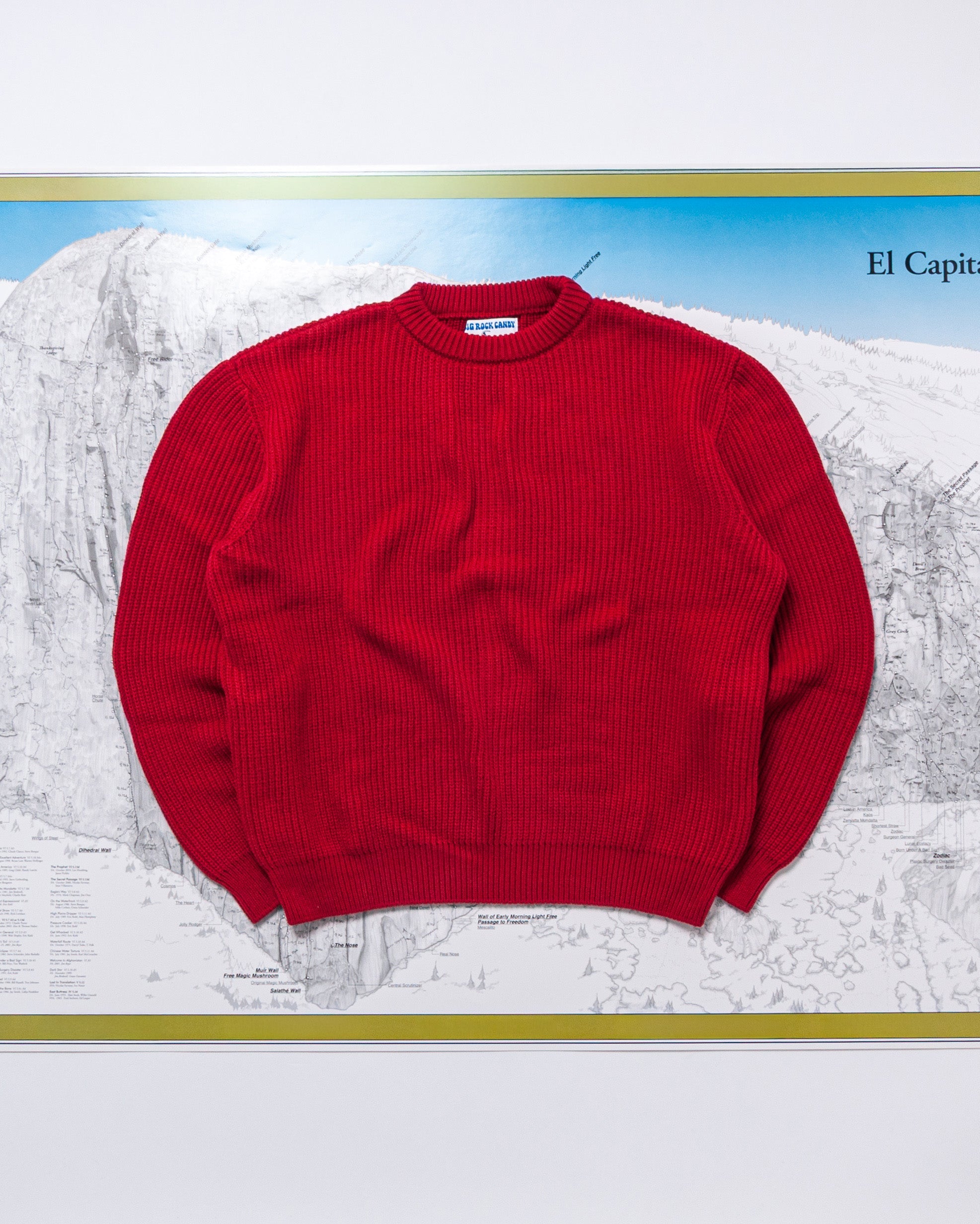 Camp 4 Sweater - Cherry Red
