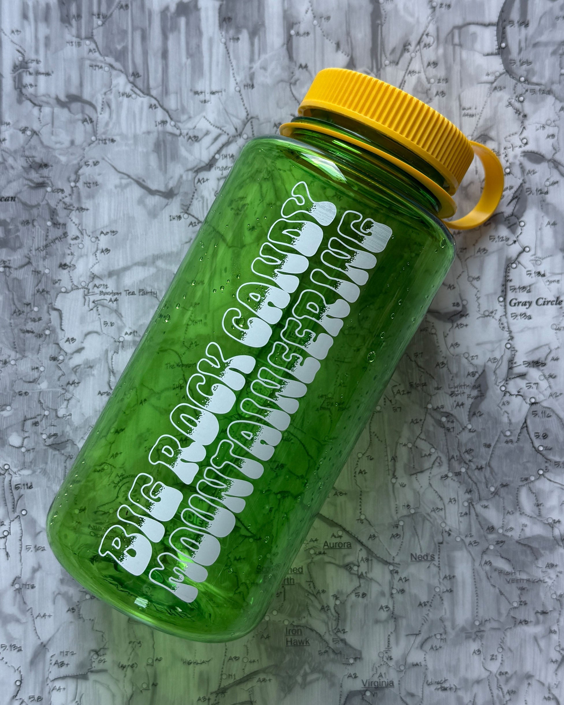 32oz Nalgene®️ Gradient Logo Bottle - Lemon Lime